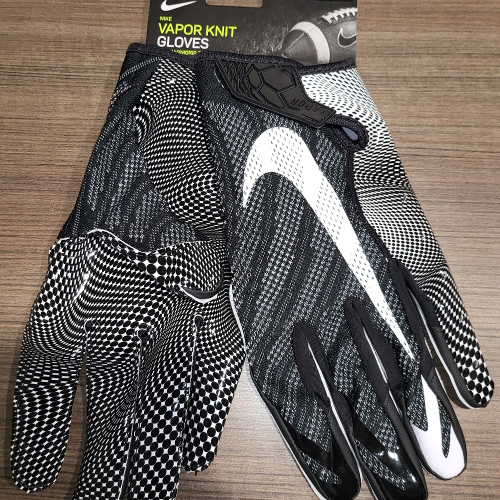 NEW Nike Vapor Knit Football Gloves Black Magnigrip Men's Size 3XL CJ9259-091